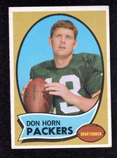 1970 Topps #159 Don Horn Green Bay Packers San Diego St QB ROOKIE Card EX+. rookie card picture