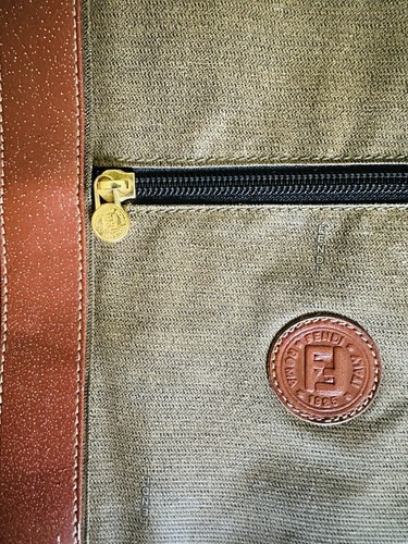FENDI Weekend Bag Synthetic Fendi Canvas & Faux Leather Handles Fendi Hardware - Picture 12 of 19