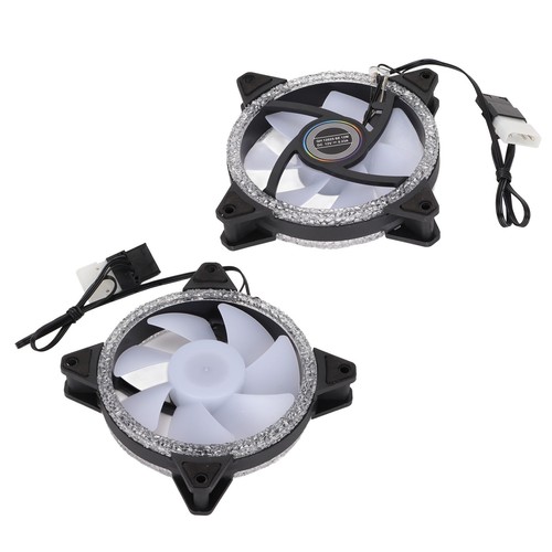RGB Case Fan 120mm Fan Good Heat Dissipation LED Colorful Two Way Installatio FY - Afbeelding 22 van 22