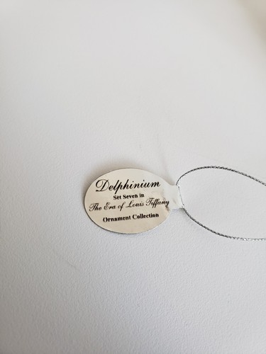 Heirloom Porcelain Bradford Ed. 2001 Delfinium Era Of Louis Tiffany Ornament NEW - Picture 8 of 11