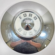 One 1955-1956 Ford Fairlane Thunderbird 10 58 Chrome Dog Dish Hubcap One 1955-1956 Ford Fairlane Thunderbird 10 58 Chrome Dog Dish Hubcap