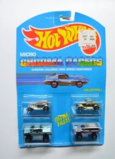 Hot Wheels Micro Chroma Racers, Collection I, Set of 4 New in Package
