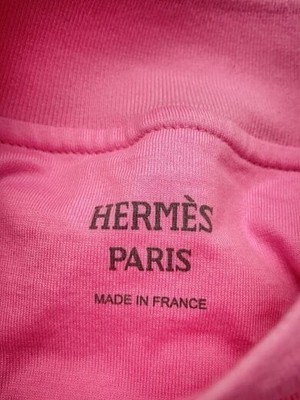 HERMES◆CANOE/カノエ/バックプリント/Tシャツ/38/コットン/PNK/3E4621DL HERMES T-SHIRT CANOE KANOE BACK PRINT 38 COTTON Pink