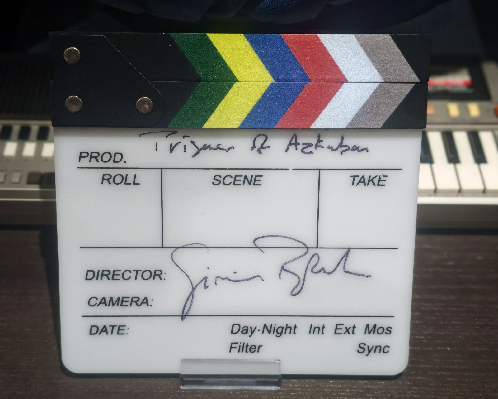 GARY OLDMAN FIRMADO SIRIUS BLACK HARRY POTTER - TABLERO DE CLAPPER DE PELÍCULA SIRIUS NEGRO