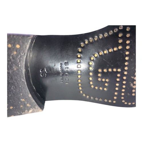 Gucci weiße Leder Stiefeletten 6 Dreifachriemen Schnalle Cordovan Italien spitz zulaufend - Bild 9 von 13