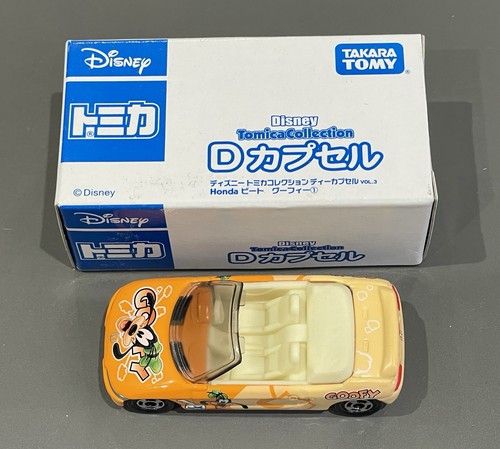 Takara Tomy Tomica Goofy Honda Beat Orange Japan Diecast car Disney 1/50 New 72 - Picture 7 of 7