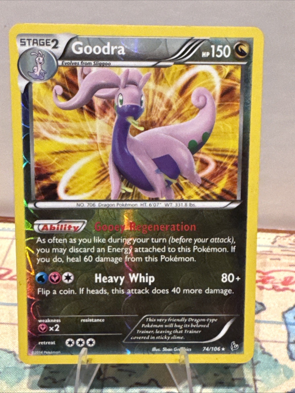Goodra 74/106 Flashfire Reverse Holo
