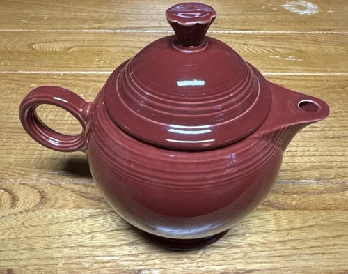 Fiesta Fiestaware Cinnabar Teapot With Lid
