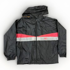 Vintage Asics Windbreaker Jacket 90s Colorblock Hood Nylon Xl Retro Blokecore