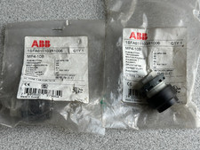 NEW LOT OF 2 ABB MP4-10B PUSHBUTTON, MAINTAINED, Black, pair