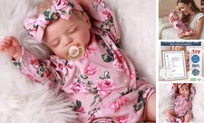  Lifelike Reborn Baby Dolls - Sleeping Realistic Newborn Soft Rosy-Cloth Body