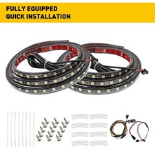 2x 60" Waterproof LED Cargo Bed Light Bar Van Pickup Truck Lighting Strips White