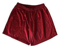 Andrews Athletic Quality Lined Shorts SZ Adult LG Maroon Drawstring Made in USA