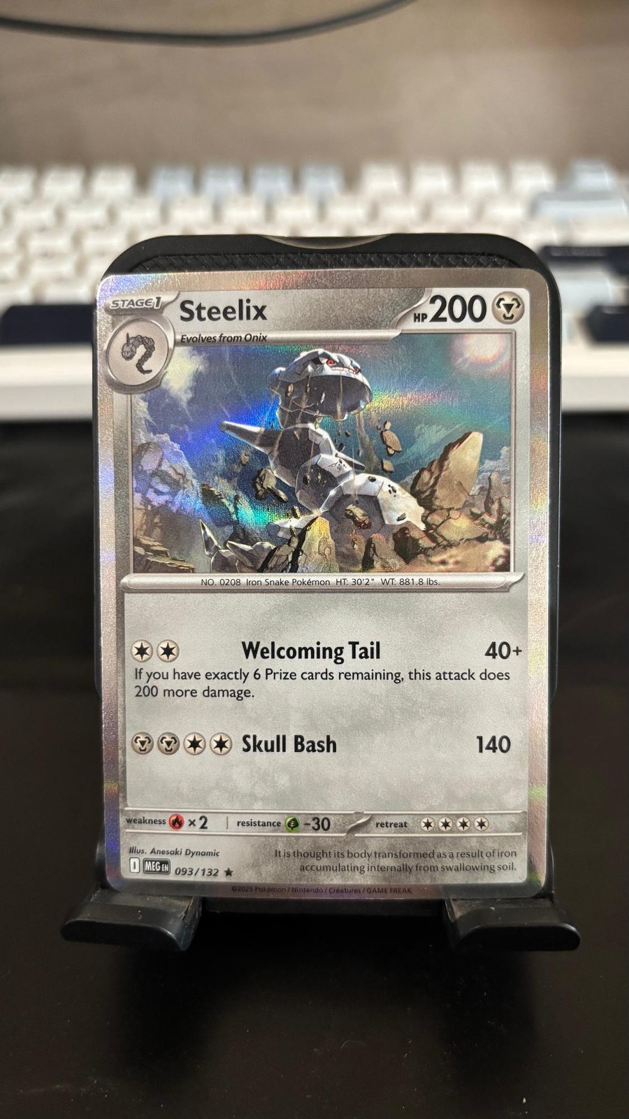 Steelix 093/132 Rare Mega Evolution Pokemon Holo LP
