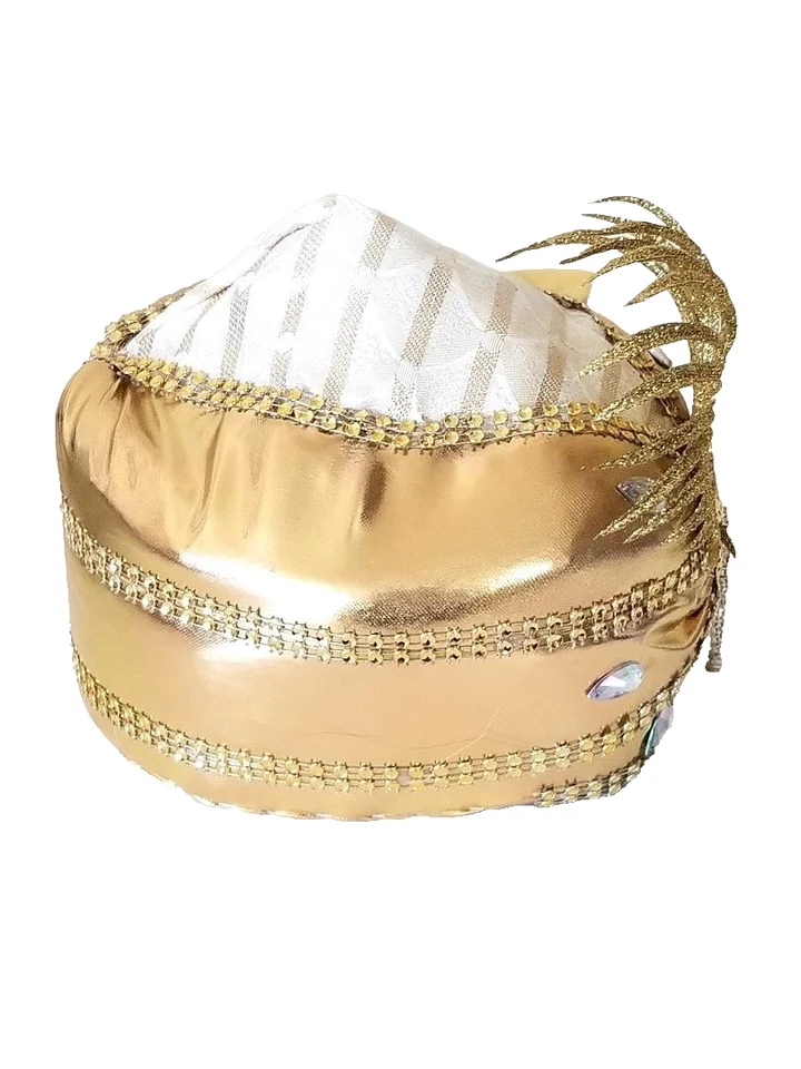 SOMBRERO ORNAMENTADO ORO CEREMONIAL NIÑOS PEQUEÑOS - TAJIKO/UZBEK Foto 3 de 4