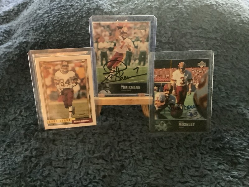 Washington Legends Auto Lot! Joe Theismann & Mark Moseley Cert +92 Topps Clark