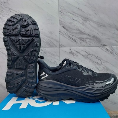 Hoka One Stinson 7 Triple Black  Shoes 1141530 BBLC Mens Size 9 D Trail Sneakers