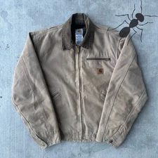 Vintage Y2K Carhartt J97 SDL light brown Detroit work wear jacket