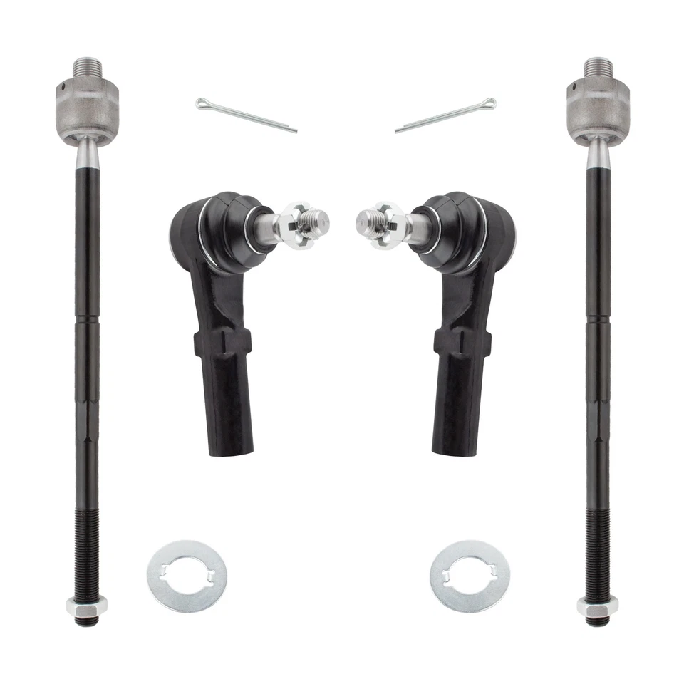 Front Inner Outer Tie Rod Ends for Dodge Charger Magnum Chrysler 300 RWD Foto 2 de 4