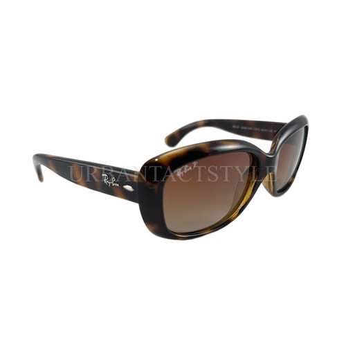 NEW Ray-Ban Jackie Ohh Tortoise Brown Frame Gradient Polarized Lens RB4101 58-17 - Picture 2 of 11