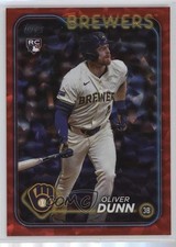 2024 Topps Update Red Crackle Foilboard 10/199 Oliver Dunn #US310 0vt8