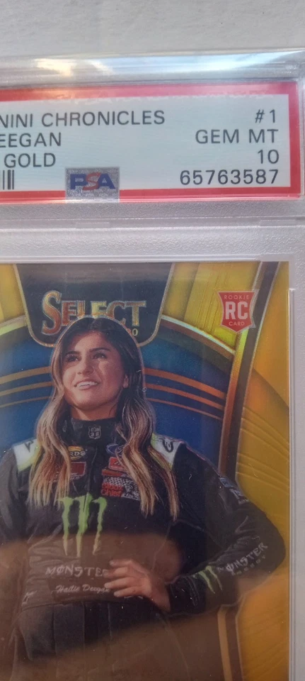 2020 Panini Chronicles Select Hailie Deegan #1 Gold Prizm /10. PSA 10! POP 1! 🔥 - Image 2 of 4