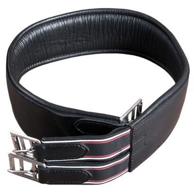 51RI Hilason Padded Leather Horse English Saddle Girth Cinch Roller Buckles