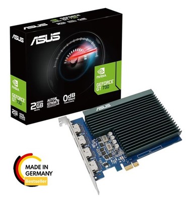 ASUS GT730-4H-SL-2GD5 NVIDIA GeForce GT730 2GB GDDR5-RAM 5010MHz Grafikkarte