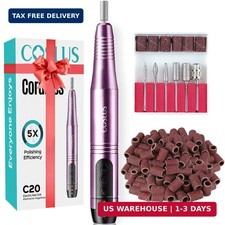 C20 Cordless Nail Drill Electric File: Professional for Acrylic Gel Dip Powder N