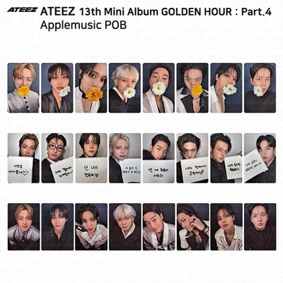 ATEEZ 13th Mini Album Golden Hour Part.4 AppleMusic POB Photocard