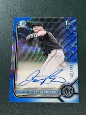 2022 Bowman Draft Chrome Jared Poland BLUE WAVE /150 AUTOGRAPH