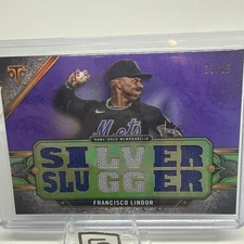 2024 Topps Triple Threads Francisco Lindor Relic Card /27 New York Mets Purple
