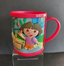 Dora The Explorer  Viacom Universal Studio Plastic Mug Cup Multicolored Child
