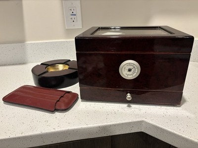 Cigar Humidor Box with Digital Hygrometer