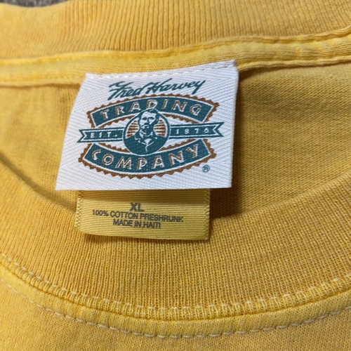 Grand Canyon T Shirt Mens XL Yellow Cotton Embroidered Park Dreamcatcher - Picture 3 of 8