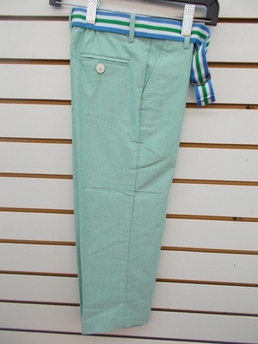 Abito/pantaloni casual ragazzo IZOD $32 kaki, verde e bianco taglie 4, 5 e 6 - Foto 7 di 11