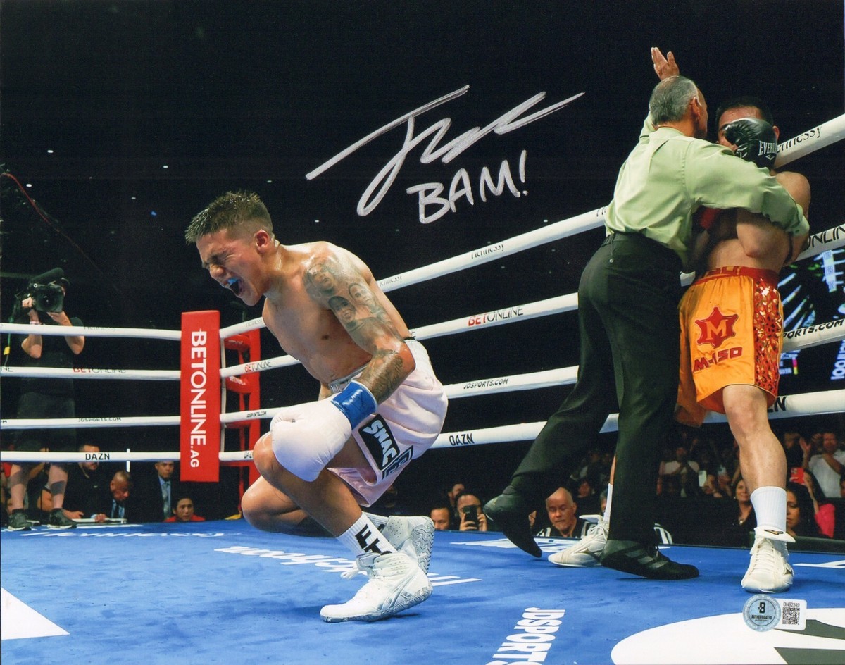 JESSE BAM RODRIGUEZ SIGNED AUTO'D 11X14 PHOTO BAS COA WBC WBO