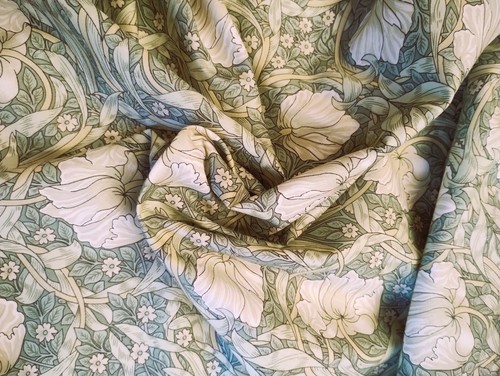 Tela de césped de algodón suave William Morris para confección - Imagen 11 de 12