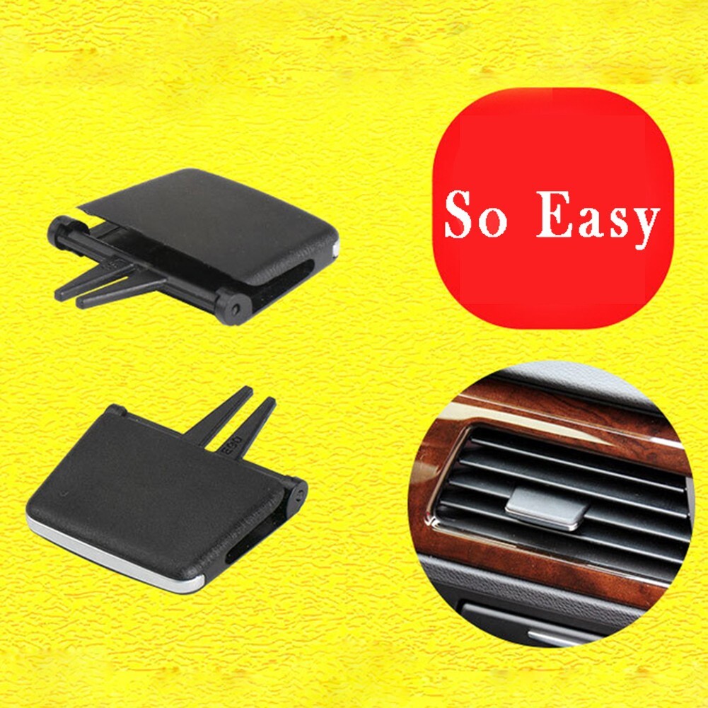 1PC Air Conditioning Vent Outlet Tab Clip A/C Black Repair Replacement