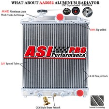 Aluminium Radiator For 92-00 96 Honda Civic D15 D16 EK EG Acura Integra AT