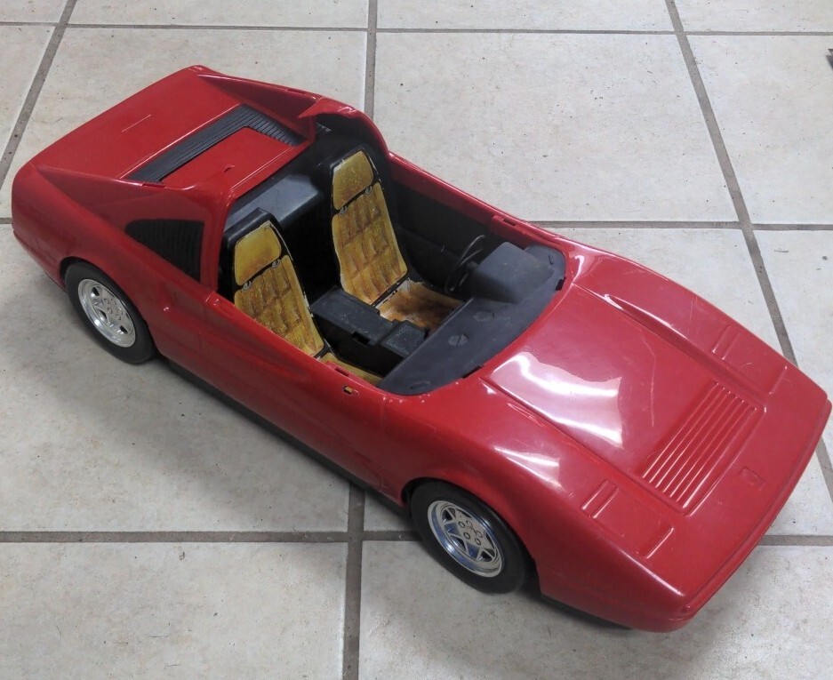 Vintage 1986 Mattel Barbie Red Ferrari 308 GTB GTS For Parts Or