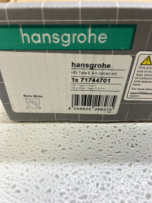 Hansgrohe Talis E Deck Mounted Roman Tub Faucet 71744701 READ**