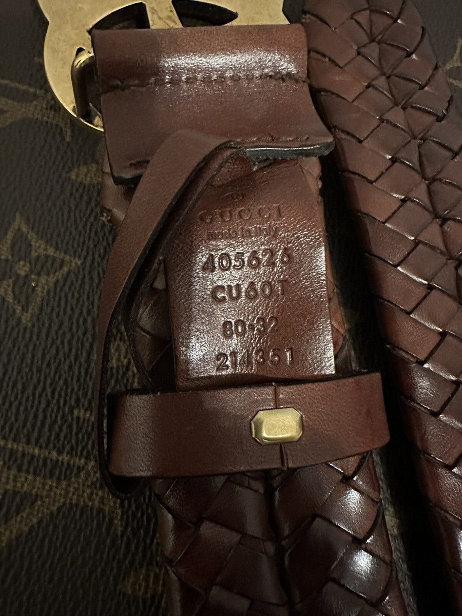 Gucci GG Braided Leather Belt $1,190.00 (Unisex) | eBay