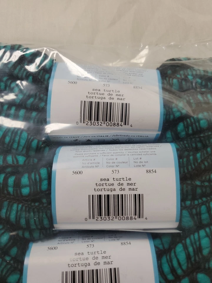 Martha Stewart Crafts Mambo Yarn Super Bulky Sea Turtle Color 573 - 3 Pack - Image 3 of 4