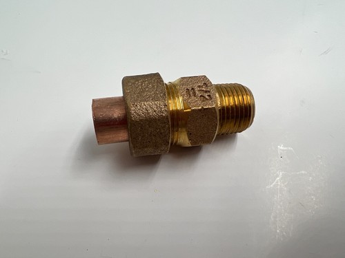 10159303 Cast Copper Male Sweat CxM Union Connector Fitting 1/2 Inch Lead-Free