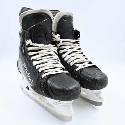 Bauer Vapor Hyperlite Pro Stock Ice Hockey Skates Size 8 3/4 EA Used Bruins NHL