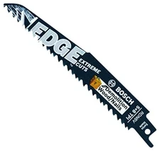 Bosch RDN6V Edge Reciprocating Saw Blades for Wood/Nail Demolition, 6" x 5/8 TPI