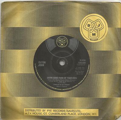 Elton John - Grow Some Funk Of Your Own 1975 7 inch vinyl single