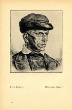 Minden Bauer und Bäuerin 2 Kunstdrucke 1939 von Otto Quante * Minden † Naumburg