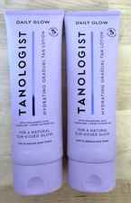 Lot of 2 Tanologist Daily Glow Hydrating Gradual Tan Lotion - Fair To Medium 8.4